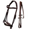 Exion Horse Dressage Bridle with Web Reins | Broad Anatomic Crownpiece, Crank Noseband & Browband & Reins with Hand Stoppers | Dressage Bridles for Horses view 1