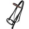 Exion Dressage Bridle for Horse Padded AntiPressure Crownpiece, Crank Noseband, Braided Browband & Web Reins Premium Leather Dressage Bridle for Show, Training view 2
