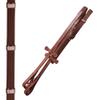 Exion Dressage Bridle for Horse with White Piping  Premium Padded Leather English Bridle with Detachable Flash & Web Reins  Black, Brown  Cob, Full, Pony, Warmblood view 3