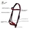 Exion Horse Dressage Bridle with Web Reins | Broad Anatomic Crownpiece, Crank Noseband & Browband & Reins with Hand Stoppers | Dressage Bridles for Horses view 4