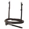 Exion Horse Snaffle Jumping Bridle with Removable Flash & Rubber Reins | Royal English Bridle for Horses | Havana Brown, Pony Size view 4