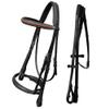 Exion Dressage Bridle for Horse Padded AntiPressure Crownpiece, Crank Noseband, Braided Browband & Web Reins Premium Leather Dressage Bridle for Show, Training view 1