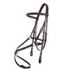 Exion Figure 8 Horse Bridle with Leather Laced Reins | English Jumping Bridle with Figure 8 Noseband | Black, Brown Equestrian Bridle for Horses, Cob, Pony & Oversize view 2