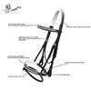 Exion White Shine Blings & Browband & Snaffle Bling Noseband & White Soft Lined Padded Bridle & Rubber Reins. | Browbands with Bling | Bling Browbands | English Tack for Horses view 4