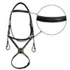 Exion Figure 8 Horse Bridle with Leather Laced Reins | English Jumping Bridle with Figure 8 Noseband | Black, Brown Equestrian Bridle for Horses, Cob, Pony & Oversize view 4