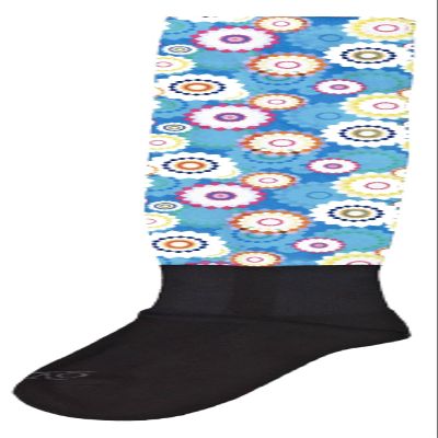 Ovation Ladies PerformerZ Sock Multi Color Daisy