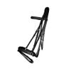 Exion Dressage Bridle with Anti-Pressure Crownpiece | Anatomical Padded Crank Noseband with Flash, Soft Browband & Web Reins with Hand Stoppers | Premium Leather Horse Bridle for Comfort & Control view 2