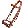 ExionPro Exion English Hunter Jumping Bridle for Horses with Removable Flash Soft Yet Strong Rubber Reins | Royal Hunter Bridle | English Bridle for Horses view 3