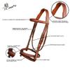 ExionPro Exion English Hunter Jumping Bridle for Horses with Removable Flash Soft Yet Strong Rubber Reins | Royal Hunter Bridle | English Bridle for Horses view 4