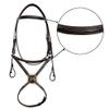 Exion Figure 8 Horse Bridle with Leather Laced Reins | English Jumping Bridle with Figure 8 Noseband | Black, Brown Equestrian Bridle for Horses, Cob, Pony & Oversize view 4