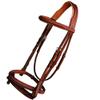 ExionPro Exion English Hunter Jumping Bridle for Horses with Removable Flash Soft Yet Strong Rubber Reins | Royal Hunter Bridle | English Bridle for Horses view 3