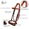 ExionPro Exion English Hunter Jumping Bridle for Horses with Removable Flash Soft Yet Strong Rubber Reins | Royal Hunter Bridle | English Bridle for Horses view 4