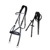 Exion Fancy Square Raised Bitless Leather Bridle with Crystal Diamond Brow Band and Stainless Steel Buckles | Equestrian Show Jumping Padded Bridle| English Horse Riding Premium Tack view 1