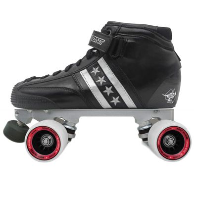 Bont Quadstar Carbon Roller Derby Skates Package with Aluminum Plate & Ballistic Wheels(10/44)