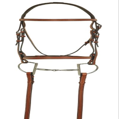 ARAMAS Plain Raised Bridle with Lace Reins