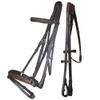 Exion Dressage Bridle with Anti-Pressure Crownpiece | Anatomical Padded Crank Noseband with Flash, Soft Browband & Web Reins with Hand Stoppers | Premium Leather Horse Bridle for Comfort & Control view 1