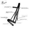 Exion Dressage Bridle with Anti-Pressure Crownpiece | Anatomical Padded Crank Noseband with Flash, Soft Browband & Web Reins with Hand Stoppers | Premium Leather Horse Bridle for Comfort & Control view 4