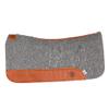 Mustang NRS Tack Manufacturing Co. 100% Pressed Wool Contoured Saddle Pad Grey 32in x 31in x 1in view 2