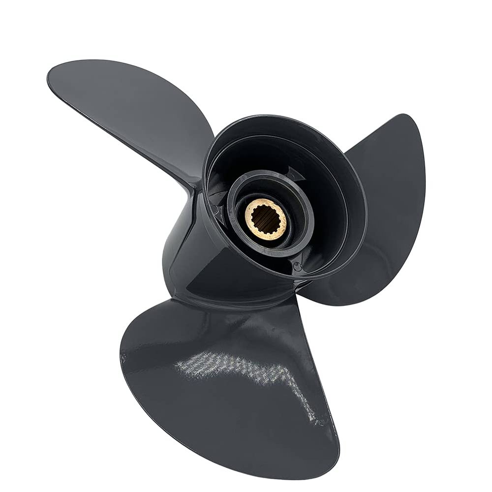 ARKDOZA 3 Blade 115/135/150/200/225/250HP RH 15 Tooth Boat Aluminum Propeller for Honda Outboards Pressed in Rubber Hub (14 1/2 (Dia) x 19 (Pitch))