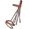 Exion Dressage Bridle with Anti-Pressure Crownpiece | Anatomical Padded Crank Noseband with Flash, Soft Browband & Web Reins with Hand Stoppers | Premium Leather Horse Bridle for Comfort & Control view 2