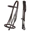 ExionPro Exion Affordable Hunter Bridle with Laced Reins | Hunter Bridle for Horse | English Horse Tack view 1