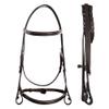 ExionPro Exion Affordable Hunter Bridle with Laced Reins | Hunter Bridle for Horse | English Horse Tack view 2