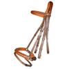 Exion Anti Pressure Cutback Crown Piece Soft Lined Browband and Crank Noseband Dressage Leather Bridle and Hand Stopper Leather Reins | Royal Dressage Bridle for Horses view 2