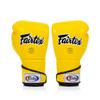 Fairtex BGV6 Angular Gloves: Premium Synthetic Leather Construction | Unique Design, Locked Thumb |Multi-Layer Padding |Ideal for Boxing, MMA, Kickboxing & More(Yellow/12oz) view 2