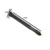 500 x Black Plastic Small Easy Push IN GROUND PEGS view 2