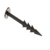 10 x Black Plastic Large Easy Push IN GROUND PEGS view 1