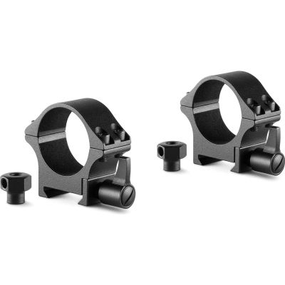 Professional Steel Ring Mounts 30mm, Low, With Lever (fitted) & Nut