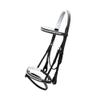 Exion White Shine Blings & Browband & Snaffle Bling Noseband & White Soft Lined Padded Bridle & Rubber Reins. | Browbands with Bling | Bling Browbands | English Tack for Horses view 2