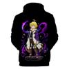 CHLOBLOM Meliodas Cosplay Costume Anime Hoodie Hooded Pullover Sweatshirt (Large, Purple) view 2