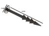 24 x Black Plastic Large Easy Push IN GROUND PEGS view 2