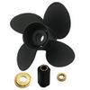 ARKDOZA 4 Blade Aluminum Propeller for Mercury 40-140HP Outboard 15 Spline Tooth RH Interchangeable Hub 13x17 view 1