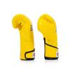 Fairtex BGV6 Angular Gloves: Premium Synthetic Leather Construction | Unique Design, Locked Thumb |Multi-Layer Padding |Ideal for Boxing, MMA, Kickboxing & More(Yellow/16oz) view 4