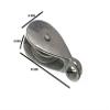 2 x Washing LINE Rope - Cord Pulleys 32MM GALVANISED Steel view 2