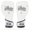 Fairtex BGV6 Angular Gloves: Premium Synthetic Leather Construction | Unique Design, Locked Thumb |Multi-Layer Padding |Ideal for Boxing, MMA, Kickboxing & More(White/14oz) view 3