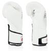 Fairtex BGV6 Angular Gloves: Premium Synthetic Leather Construction | Unique Design, Locked Thumb |Multi-Layer Padding |Ideal for Boxing, MMA, Kickboxing & More(White/14oz) view 4