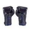 Fairtex BGV6 Angular Gloves: Premium Synthetic Leather Construction | Unique Design, Locked Thumb |Multi-Layer Padding |Ideal for Boxing, MMA, Kickboxing & More(Blue/16oz) view 3