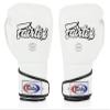 Fairtex BGV6 Angular Gloves: Premium Synthetic Leather Construction | Unique Design, Locked Thumb |Multi-Layer Padding |Ideal for Boxing, MMA, Kickboxing & More(White/16oz) view 3