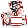 Fairtex BGV14 Muay Thai Boxing Microfibre Gloves for Men, Women, Kids | MMA Gloves, Kickboxing, Gym, Workout | Premium Quality, Light Weight & Shock Absorbent Boxing Gloves- (White/Red/14oz) view 1