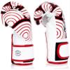 Fairtex BGV14 Muay Thai Boxing Microfibre Gloves for Men, Women, Kids | MMA Gloves, Kickboxing, Gym, Workout | Premium Quality, Light Weight & Shock Absorbent Boxing Gloves- (White/Red/14oz) view 4