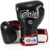 Fairtex BGV6 Angular Gloves: Premium Synthetic Leather Construction | Unique Design, Locked Thumb |Multi-Layer Padding |Ideal for Boxing, MMA, Kickboxing & More(Black/White/Red/12oz) view 2