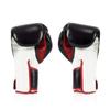 Fairtex BGV6 Angular Gloves: Premium Synthetic Leather Construction | Unique Design, Locked Thumb |Multi-Layer Padding |Ideal for Boxing, MMA, Kickboxing & More(Black/White/Red/12oz) view 3
