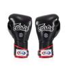 Fairtex BGV6 Angular Gloves: Premium Synthetic Leather Construction | Unique Design, Locked Thumb |Multi-Layer Padding |Ideal for Boxing, MMA, Kickboxing & More(Black/White/Red/12oz) view 4