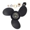 ARKDOZA Aluminum Propeller 14 1/2x19 for Mercury&Mercuriser Stern Drives Boat Outboard 3 Blade 90CT-400HP RH 15 Tooth with Interchangeable Rubber Hub view 3