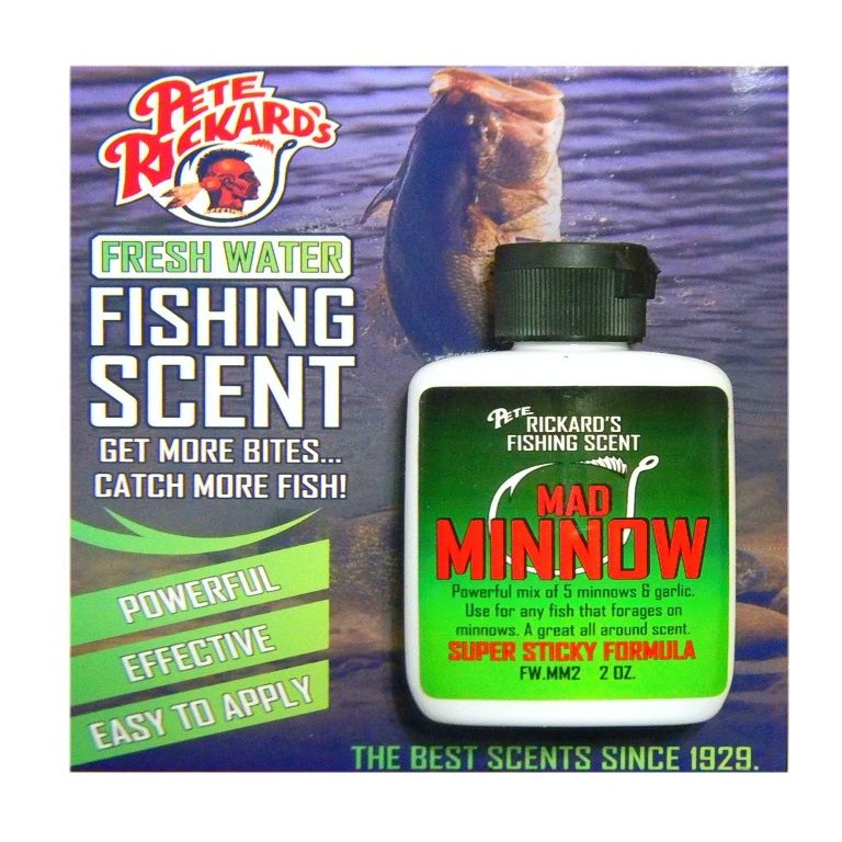 Pete Rickard's Freshwater Mad Minnow Fishing Scent with Garlic