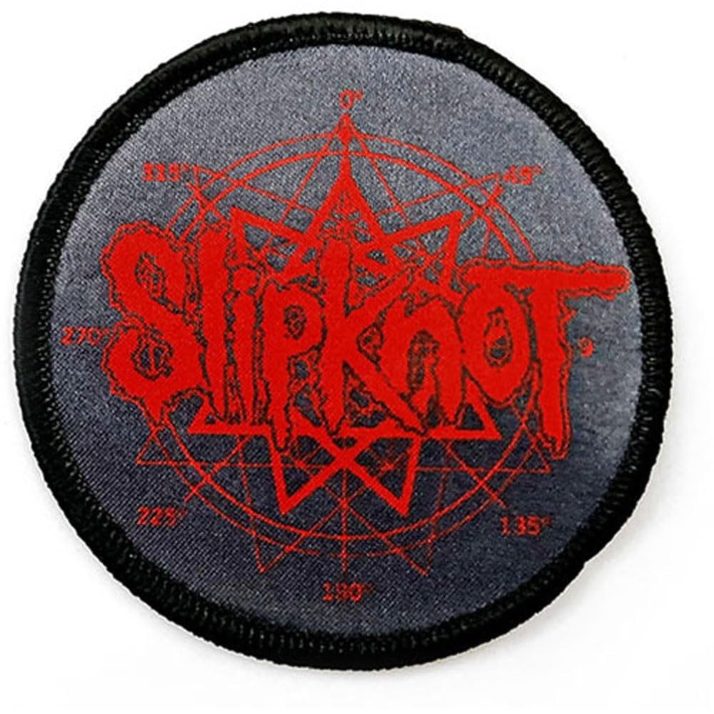 Slipknot Logo And Nonagram Standard Printed Patch Size One Size