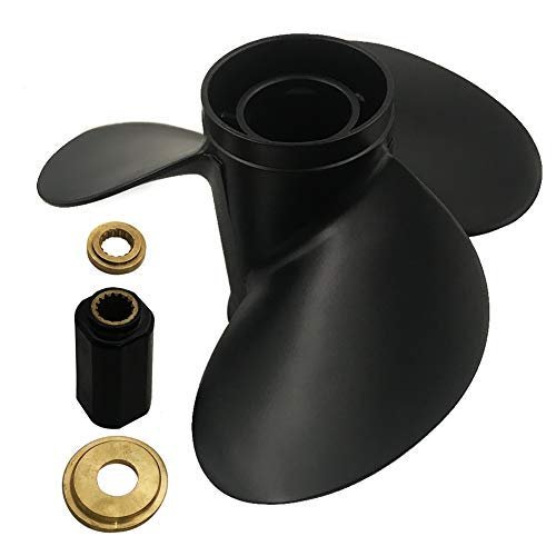 ARKDOZA 14x11 Outboard Propeller for Mercury 40-140HP 3 Blade RH 15 Tooth Interchangeable hub